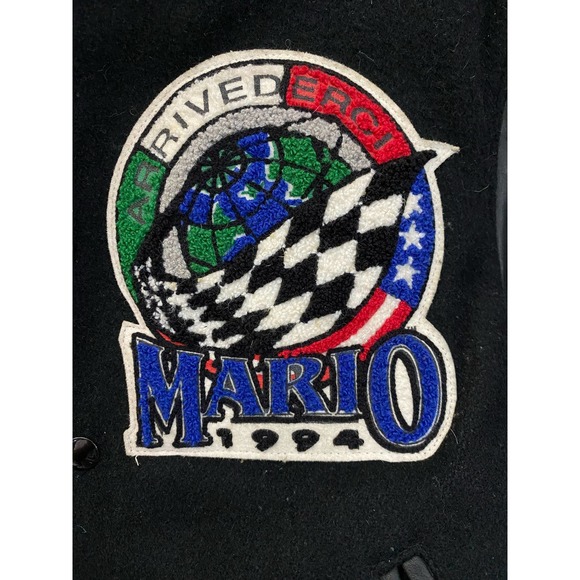 Mario Andretti Leather Jacket Mario Small 1994 Final Arrivederci Tour Italian - Picture 15 of 16